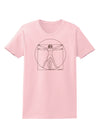 Vitruvian Man Drawing Womens T-Shirt-Womens T-Shirt-TooLoud-PalePink-X-Small-Davson Sales