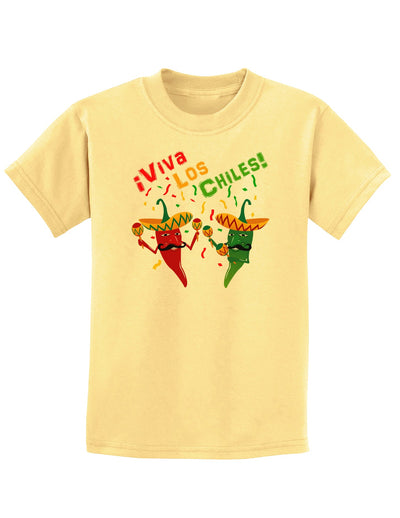 Viva Los Chiles Childrens T-Shirt-Childrens T-Shirt-TooLoud-Daffodil-Yellow-X-Small-Davson Sales