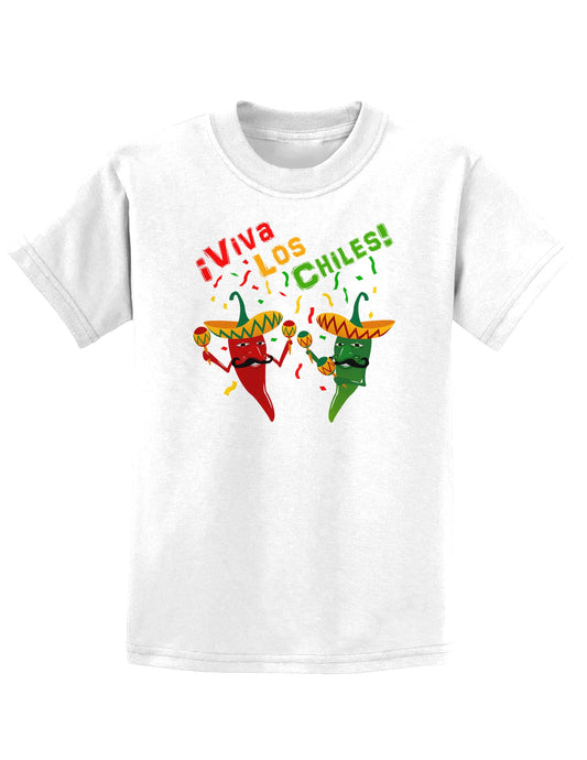 Viva Los Chiles Childrens T-Shirt-Childrens T-Shirt-TooLoud-White-X-Small-Davson Sales