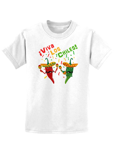 Viva Los Chiles Childrens T-Shirt-Childrens T-Shirt-TooLoud-White-X-Small-Davson Sales