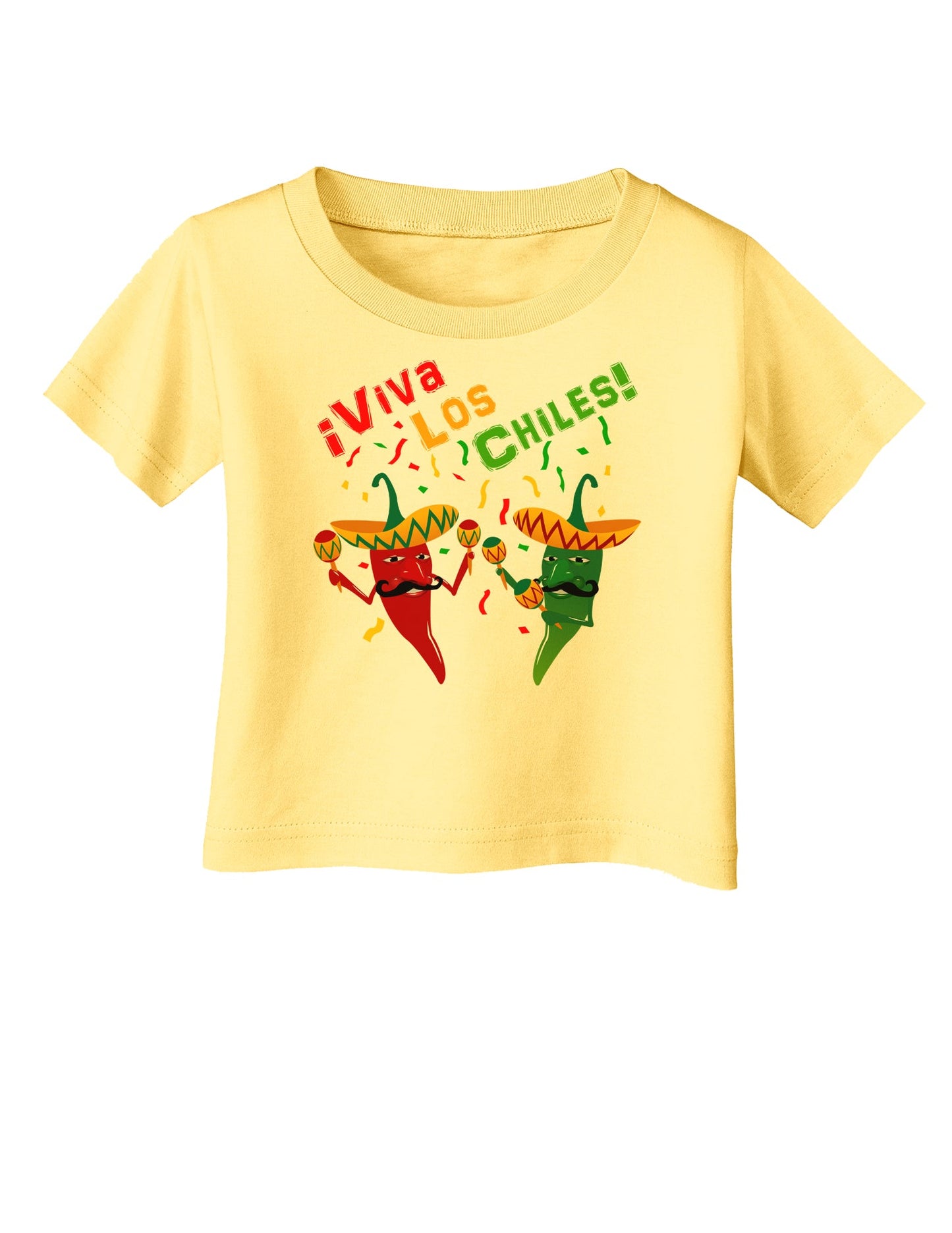 Viva Los Chiles Infant T-Shirt-Infant T-Shirt-TooLoud-Daffodil-Yellow-06-Months-Davson Sales