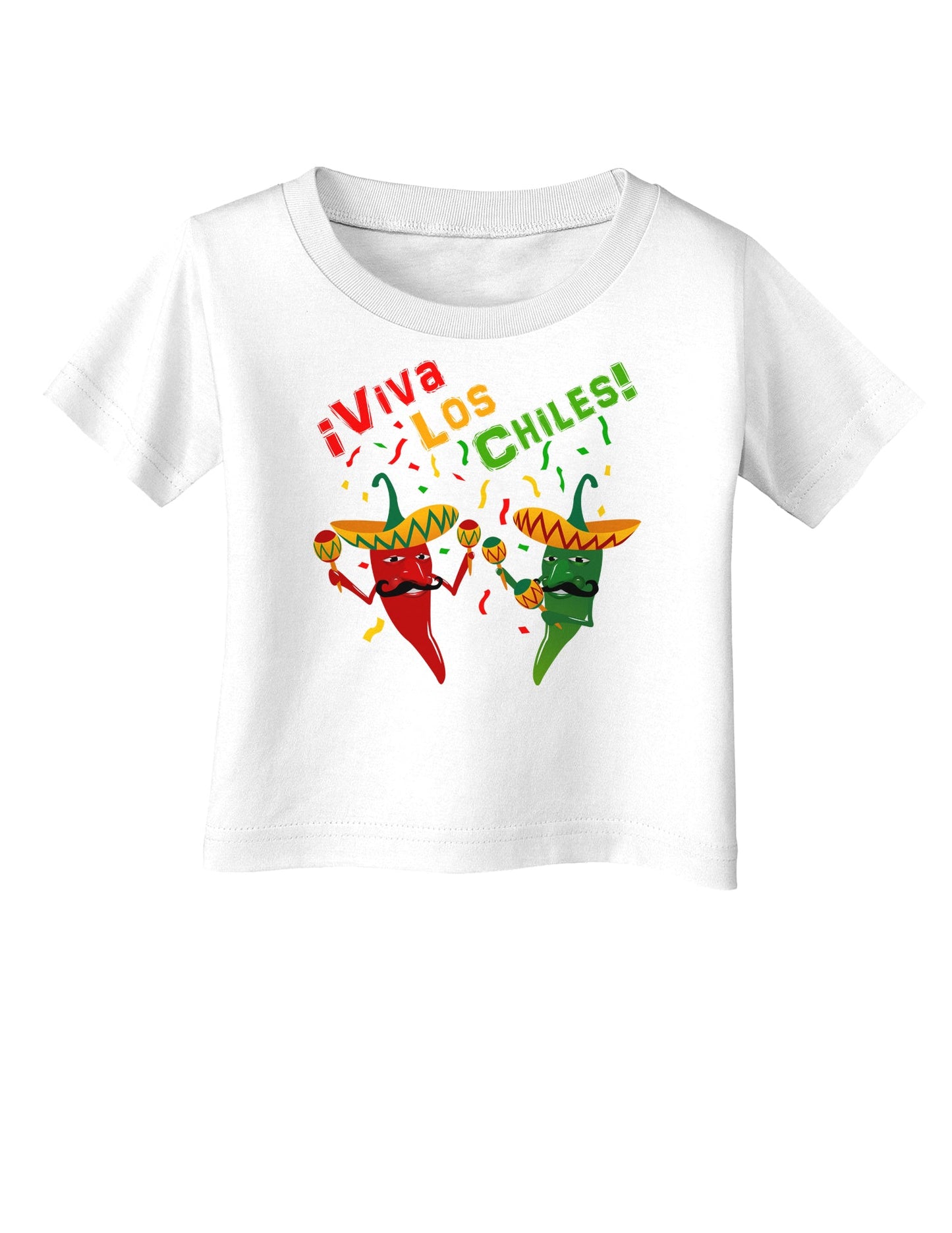Viva Los Chiles Infant T-Shirt-Infant T-Shirt-TooLoud-White-06-Months-Davson Sales