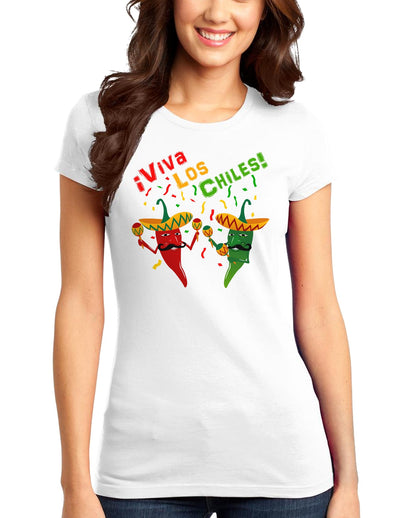 Viva Los Chiles Juniors T-Shirt-Womens Juniors T-Shirt-TooLoud-White-Small-Davson Sales