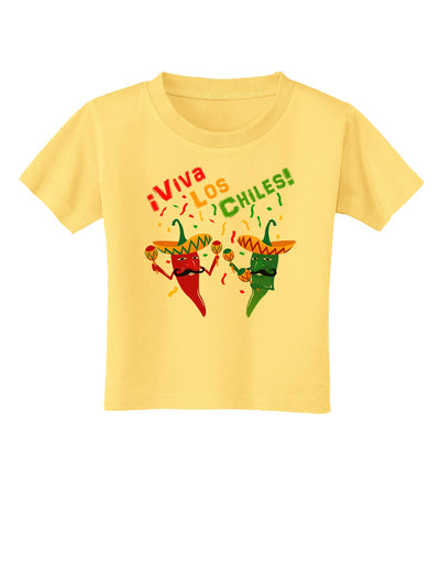 Viva Los Chiles Toddler T-Shirt-Toddler T-Shirt-TooLoud-Daffodil-Yellow-2T-Davson Sales