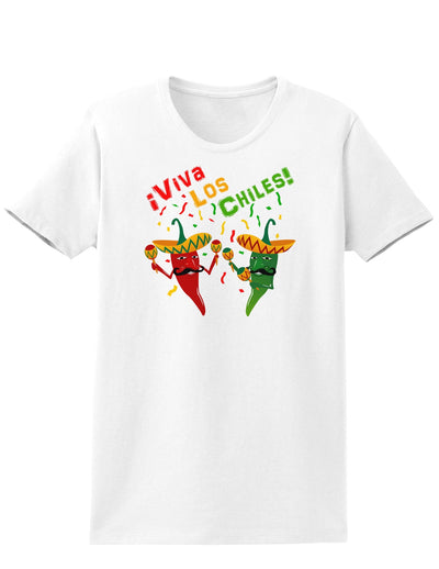 Viva Los Chiles Womens T-Shirt-Womens T-Shirt-TooLoud-White-X-Small-Davson Sales