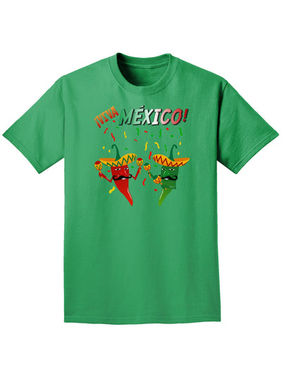 Viva Mexco Chili Peppers Adult Dark T-Shirt-Mens T-Shirt-TooLoud-Kelly-Green-Small-Davson Sales