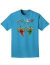 Viva Mexco Chili Peppers Adult Dark T-Shirt-Mens T-Shirt-TooLoud-Turquoise-Small-Davson Sales