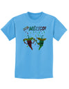 Viva Mexco Chili Peppers Childrens T-Shirt-Childrens T-Shirt-TooLoud-Aquatic-Blue-X-Small-Davson Sales