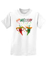 Viva Mexco Chili Peppers Childrens T-Shirt-Childrens T-Shirt-TooLoud-White-X-Small-Davson Sales