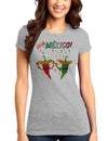 Viva Mexco Chili Peppers Juniors T-Shirt-Womens Juniors T-Shirt-TooLoud-Heather-Gray-Small-Davson Sales