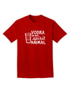 Vodka Is My Spirit Animal Adult Dark T-Shirt-Mens T-Shirt-TooLoud-Red-Small-Davson Sales