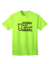 Vodka Is My Spirit Animal - Premium Adult T-Shirt for Vodka Enthusiasts-Mens T-shirts-TooLoud-Neon-Green-Small-Davson Sales