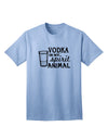 Vodka Is My Spirit Animal - Premium Adult T-Shirt for Vodka Enthusiasts-Mens T-shirts-TooLoud-Light-Blue-Small-Davson Sales