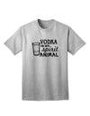 Vodka Is My Spirit Animal - Premium Adult T-Shirt for Vodka Enthusiasts-Mens T-shirts-TooLoud-AshGray-Small-Davson Sales