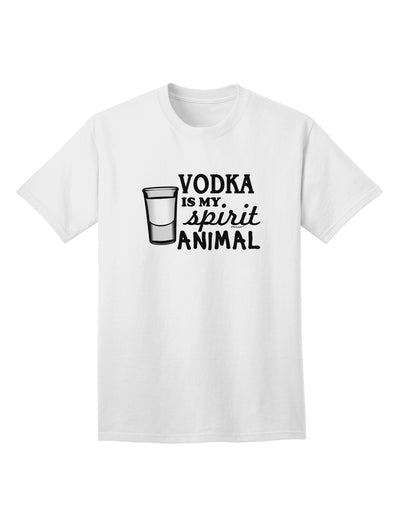 Vodka Is My Spirit Animal - Premium Adult T-Shirt for Vodka Enthusiasts-Mens T-shirts-TooLoud-White-Small-Davson Sales