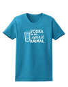 Vodka Is My Spirit Animal Womens Dark T-Shirt-TooLoud-Turquoise-X-Small-Davson Sales