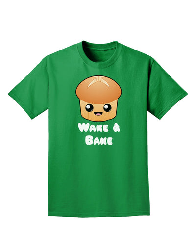 Wake and Bake Cute Roll Adult Dark T-Shirt-Mens T-Shirt-TooLoud-Kelly-Green-Small-Davson Sales