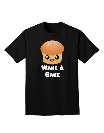 Wake and Bake Cute Roll Adult Dark T-Shirt-Mens T-Shirt-TooLoud-Black-Small-Davson Sales