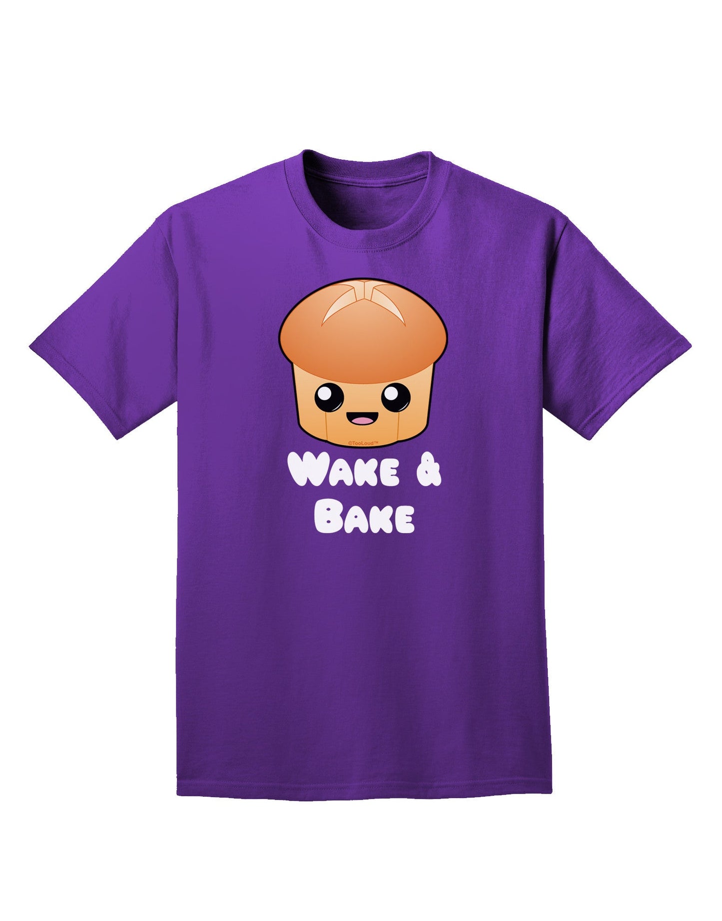 Wake and Bake Cute Roll Adult Dark T-Shirt-Mens T-Shirt-TooLoud-Purple-Small-Davson Sales