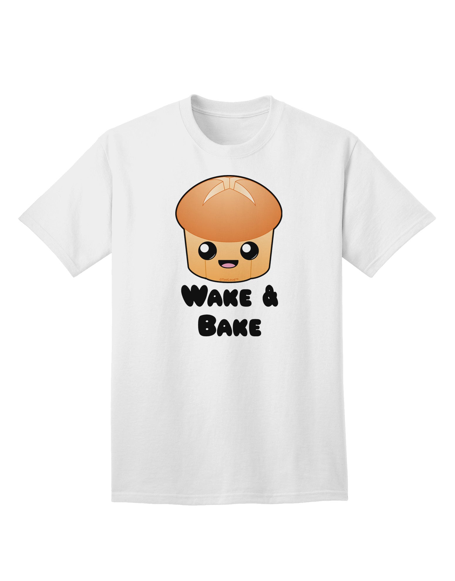 Wake and Bake Cute Roll Adult T-Shirt-Mens T-Shirt-TooLoud-White-Small-Davson Sales