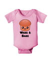 Wake and Bake Cute Roll Baby Romper Bodysuit-Baby Romper-TooLoud-Pink-06-Months-Davson Sales