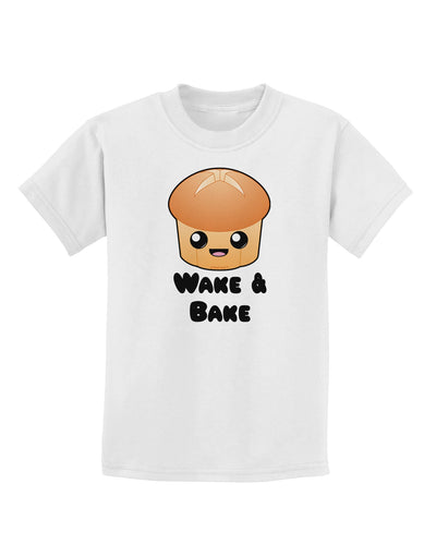 Wake and Bake Cute Roll Childrens T-Shirt-Childrens T-Shirt-TooLoud-White-X-Small-Davson Sales