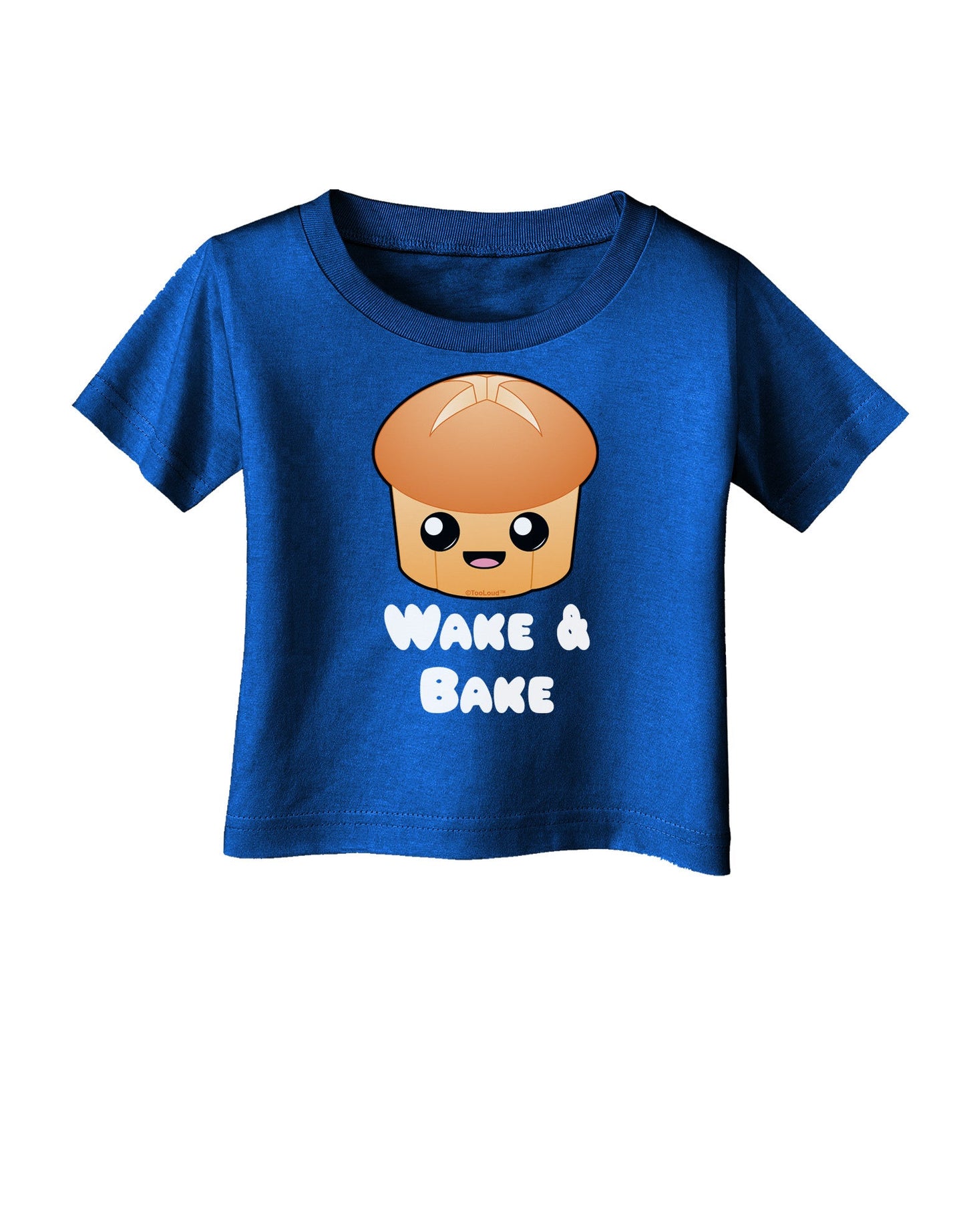 Wake and Bake Cute Roll Infant T-Shirt Dark-Infant T-Shirt-TooLoud-Royal-Blue-06-Months-Davson Sales