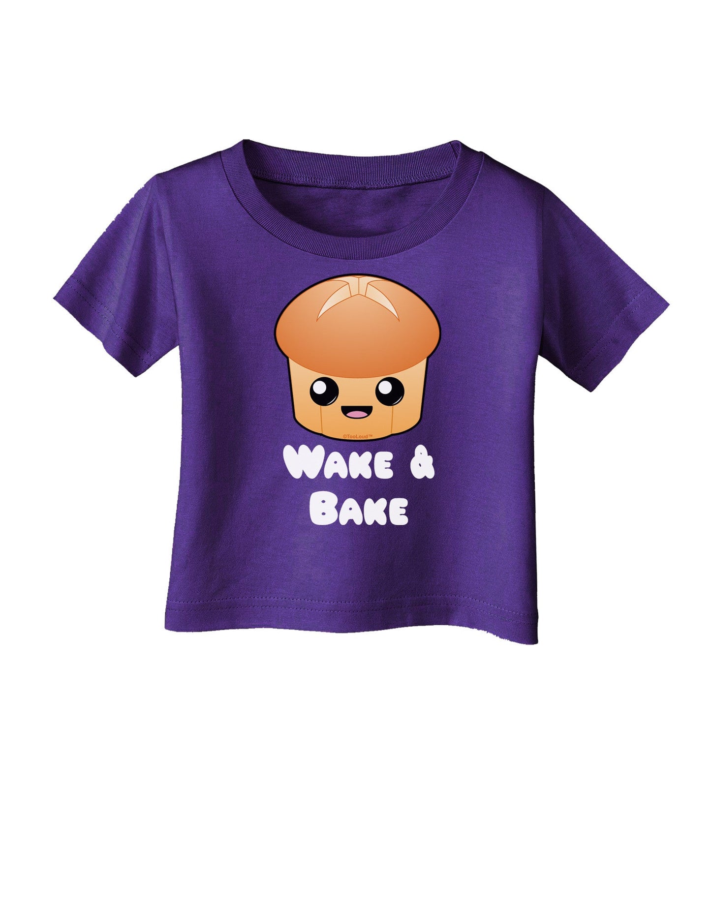 Wake and Bake Cute Roll Infant T-Shirt Dark-Infant T-Shirt-TooLoud-Purple-06-Months-Davson Sales