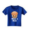 Wake and Bake Cute Roll Toddler T-Shirt Dark-Toddler T-Shirt-TooLoud-Royal-Blue-2T-Davson Sales