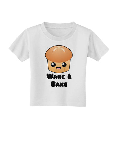 Wake and Bake Cute Roll Toddler T-Shirt-Toddler T-Shirt-TooLoud-White-2T-Davson Sales