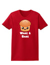 Wake and Bake Cute Roll Womens Dark T-Shirt-TooLoud-Red-X-Small-Davson Sales