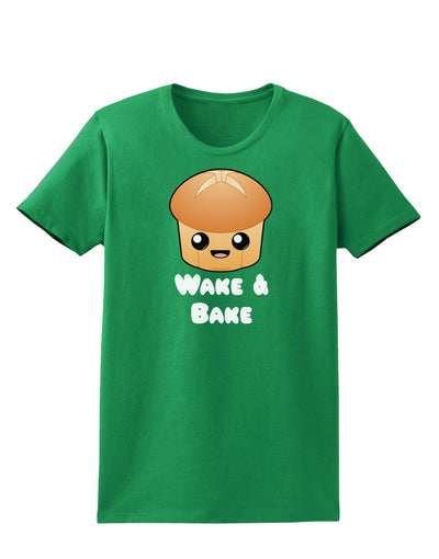 Wake and Bake Cute Roll Womens Dark T-Shirt-TooLoud-Kelly-Green-X-Small-Davson Sales