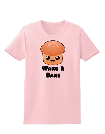 Wake and Bake Cute Roll Womens T-Shirt-Womens T-Shirt-TooLoud-PalePink-X-Small-Davson Sales