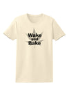 Wake and Bake - Marijuana Leaf B&W Womens T-Shirt-Womens T-Shirt-TooLoud-Natural-X-Small-Davson Sales