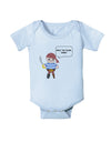 Walk the Plank Swine - Petey the Pirate Baby Romper Bodysuit-Baby Romper-TooLoud-Light-Blue-06-Months-Davson Sales