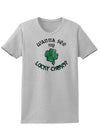 Wanna See My Lucky Charm Adult Womens St. Patrick's Day T-Shirt-TooLoud-Ash Gray-Small-Davson Sales