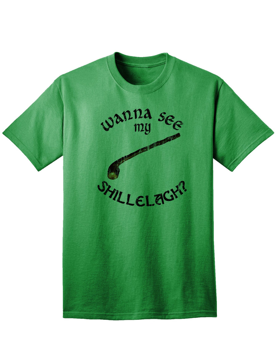 Wanna See My Shillelagh Adult Unisex St Patrick's Day T-Shirt-TooLoud-White-Small-Davson Sales