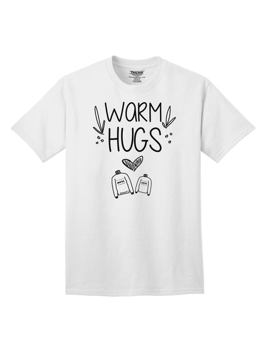 Warm Hugs Cozy Embrace Adult T-Shirt-Mens T-shirts-TooLoud-White-Small-Davson Sales