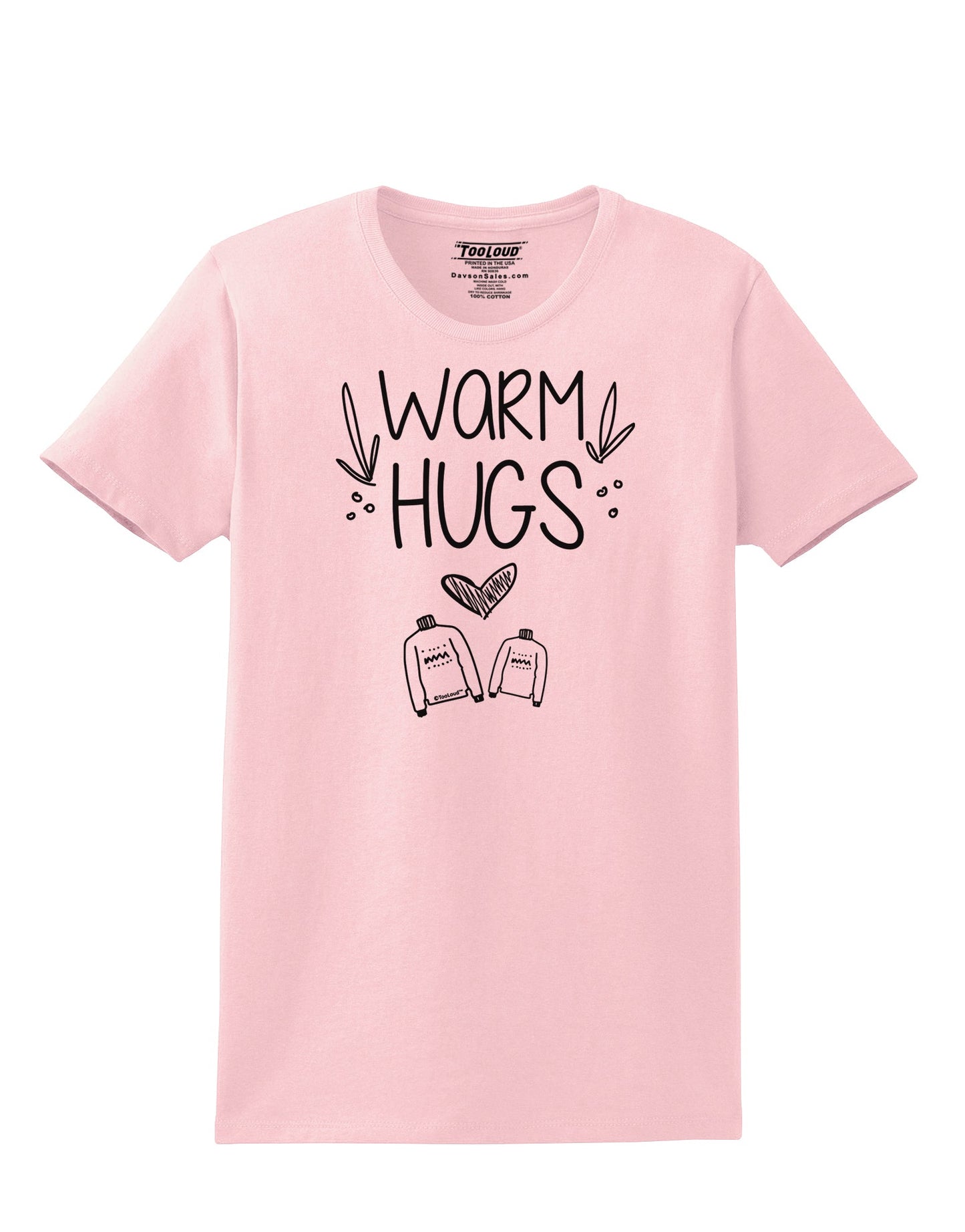 Warm Hugs Womens T-Shirt-Womens T-Shirt-TooLoud-PalePink-X-Small-Davson Sales