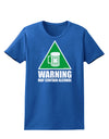 Warning May Contain Alcohol Womens Dark T-Shirt by TooLoud-Womens T-Shirt-TooLoud-Royal-Blue-X-Small-Davson Sales