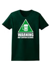 Warning May Contain Alcohol Womens Dark T-Shirt by TooLoud-Womens T-Shirt-TooLoud-Forest-Green-Small-Davson Sales