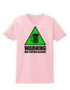 Warning May Contain Alcohol Womens T-Shirt by TooLoud-Womens T-Shirt-TooLoud-PalePink-X-Small-Davson Sales