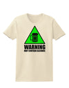 Warning May Contain Alcohol Womens T-Shirt by TooLoud-Womens T-Shirt-TooLoud-Natural-X-Small-Davson Sales