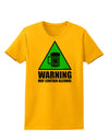 Warning May Contain Alcohol Womens T-Shirt by TooLoud-Womens T-Shirt-TooLoud-Gold-X-Small-Davson Sales