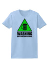 Warning May Contain Alcohol Womens T-Shirt by TooLoud-Womens T-Shirt-TooLoud-Light-Blue-X-Small-Davson Sales