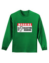 Warning Selective Hearing Funny Adult Long Sleeve Dark T-Shirt by TooLoud-TooLoud-Kelly-Green-Small-Davson Sales