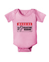 Warning Selective Hearing Funny Baby Romper Bodysuit by TooLoud-TooLoud-Pink-06-Months-Davson Sales