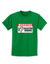 Warning Selective Hearing Funny Childrens Dark T-Shirt by TooLoud-Childrens T-Shirt-TooLoud-Kelly-Green-X-Small-Davson Sales