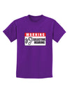 Warning Selective Hearing Funny Childrens Dark T-Shirt by TooLoud-Childrens T-Shirt-TooLoud-Purple-X-Small-Davson Sales