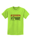 Warning Selective Hearing Funny Childrens T-Shirt by TooLoud-TooLoud-Lime-Green-X-Small-Davson Sales